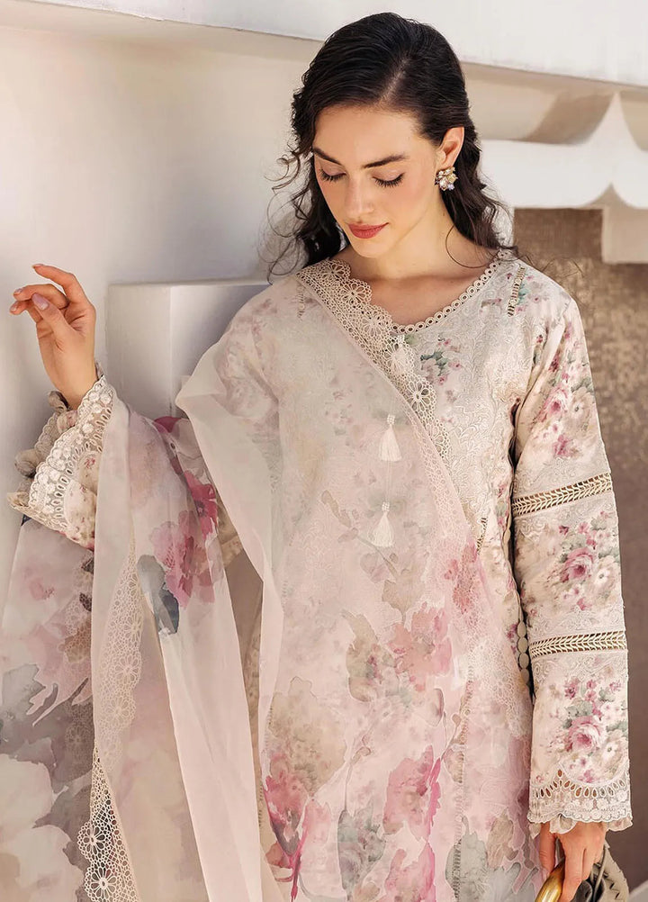 Mushq Pret Casual Lawn 3 Piece Suit D-05 Decandent Truffle