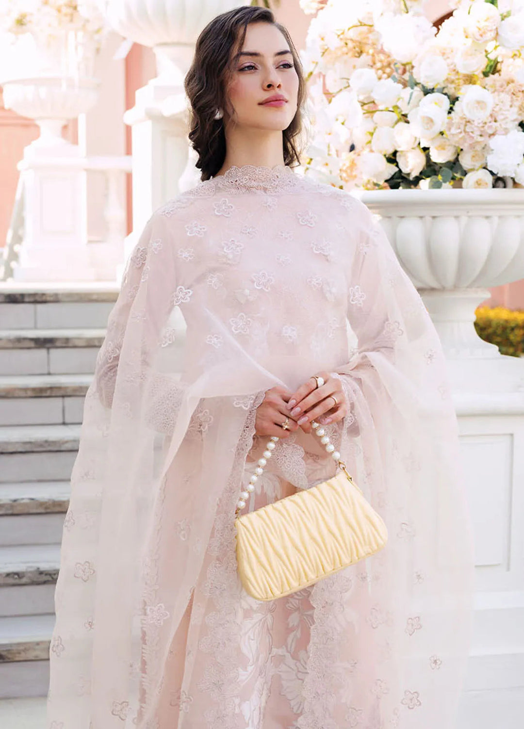 Mushq Pret Casual Lawn 3 Piece Suit D-06 Coral Dream