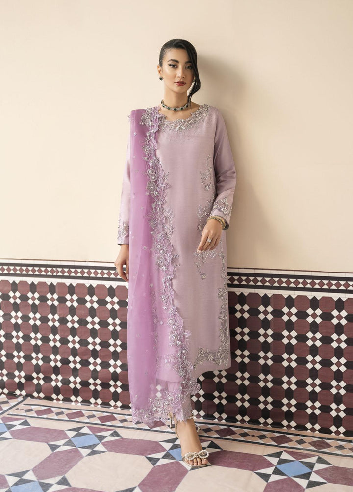 Mushq Luxury Pret  Raw Silk 3 Piece Suit MQ23CS MSP23-01 LEA