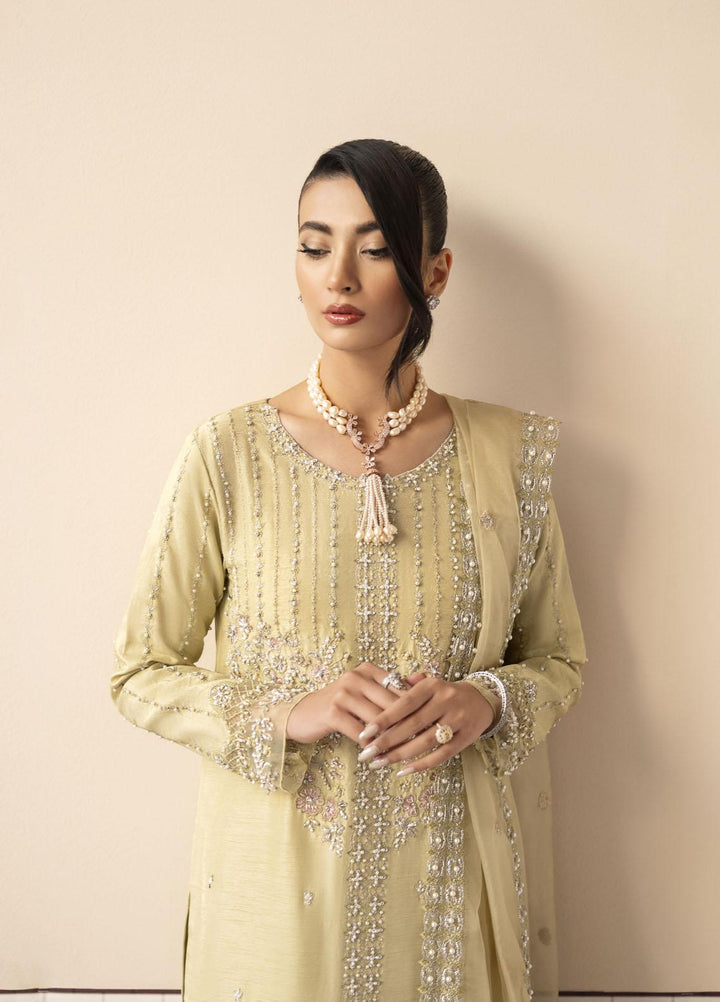 Mushq Luxury Pret  Raw Silk 3 Piece Suit MQ23CS MSP23-02 GISELE