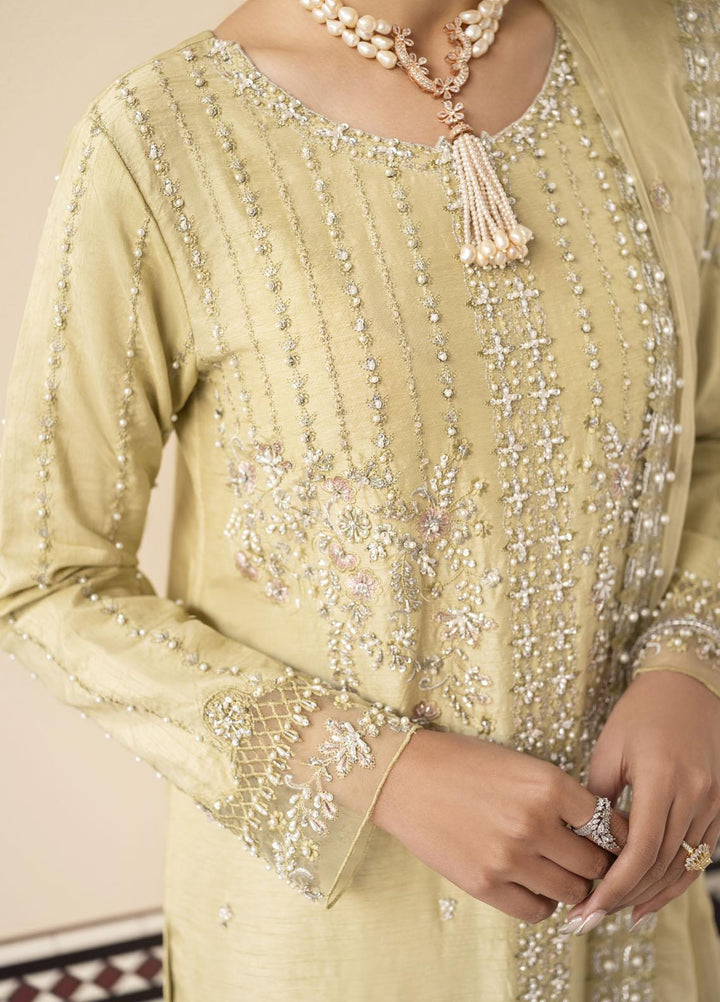 Mushq Luxury Pret  Raw Silk 3 Piece Suit MQ23CS MSP23-02 GISELE