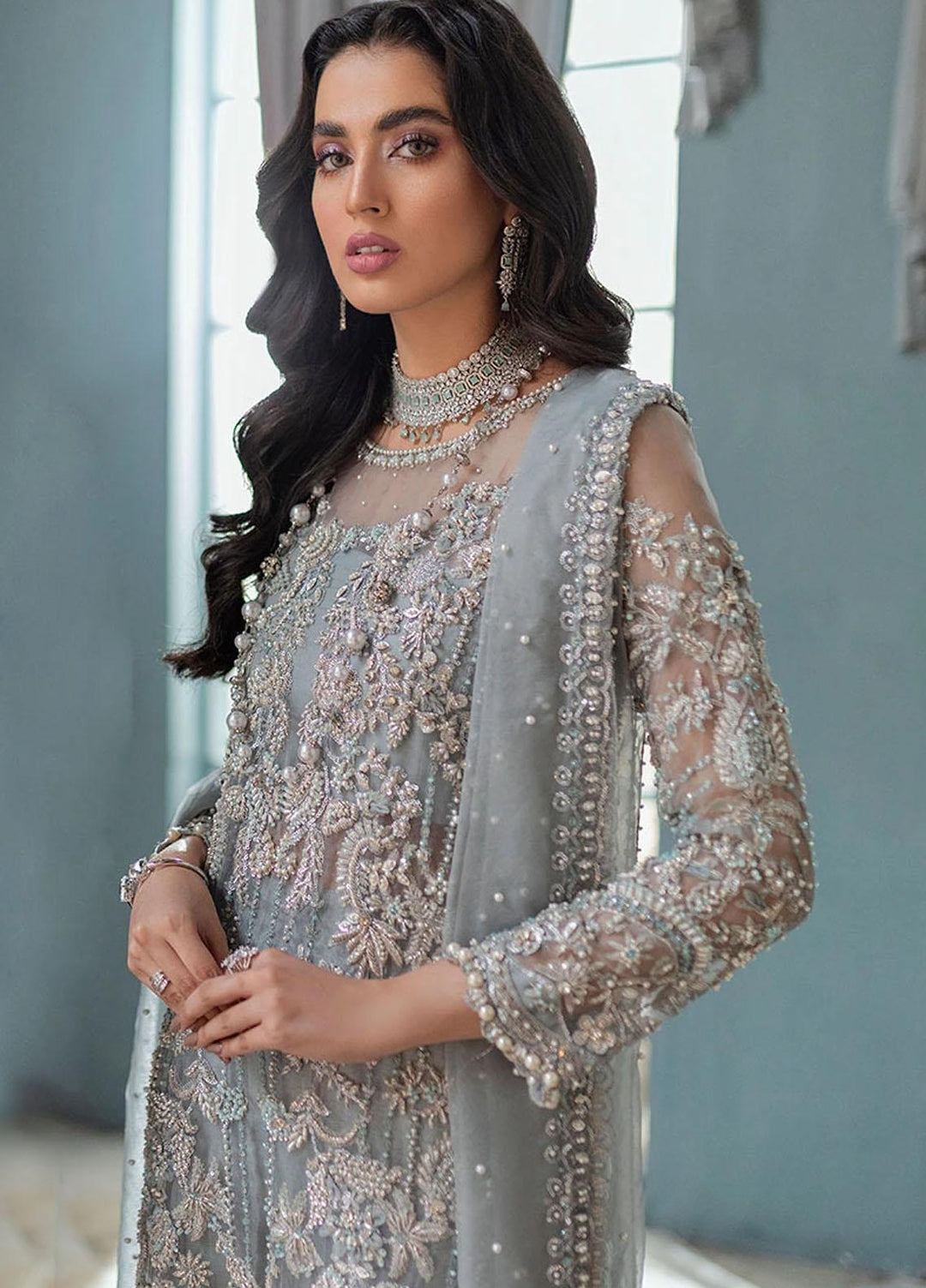 Mushq Luxury Pret  Organza 3 Piece Suit MQ21PLF LF21-01 ADELA