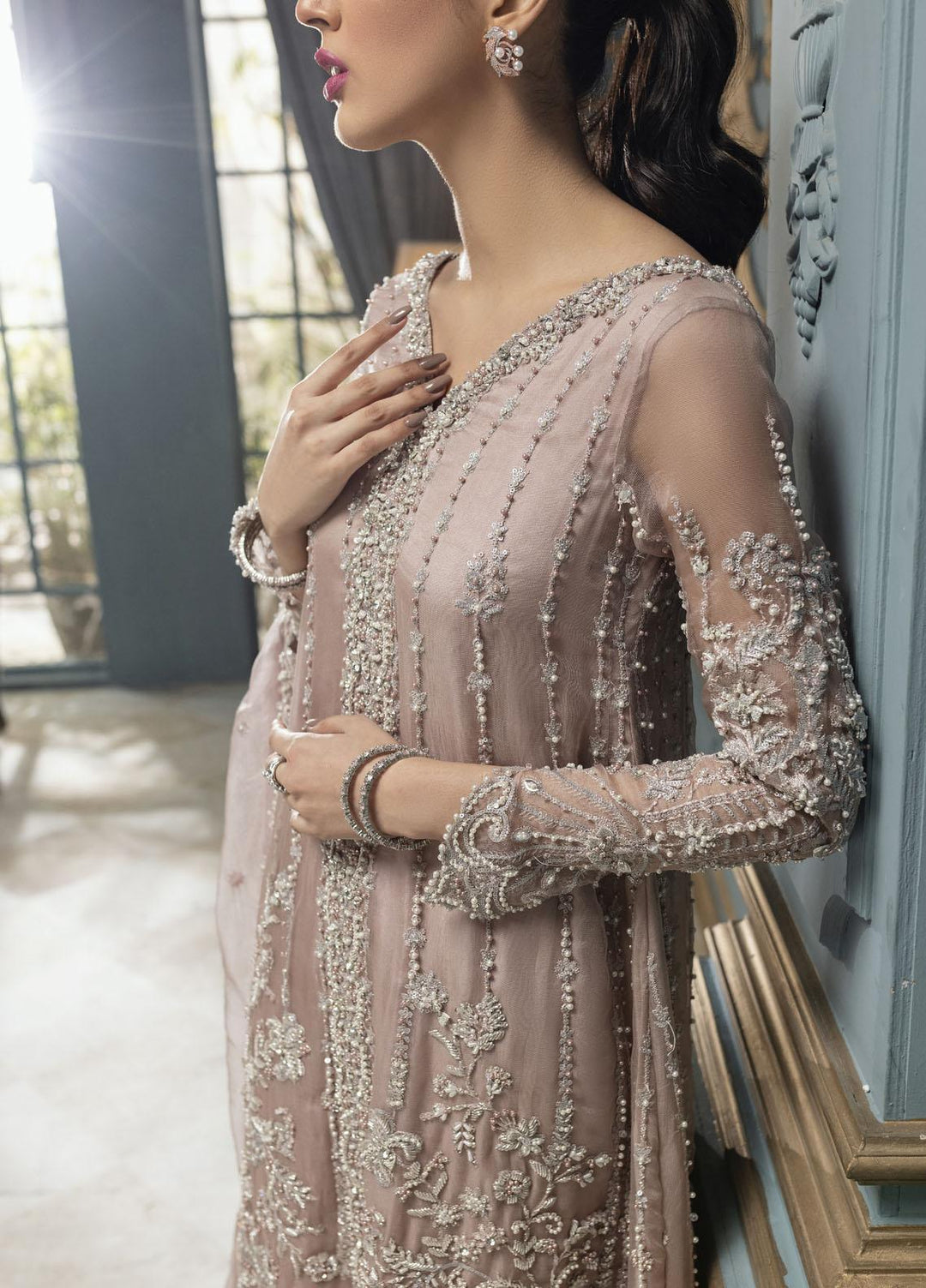 Mushq Luxury Pret  Organza 3 Piece Suit MQ21PLF LF21-04 CECILY