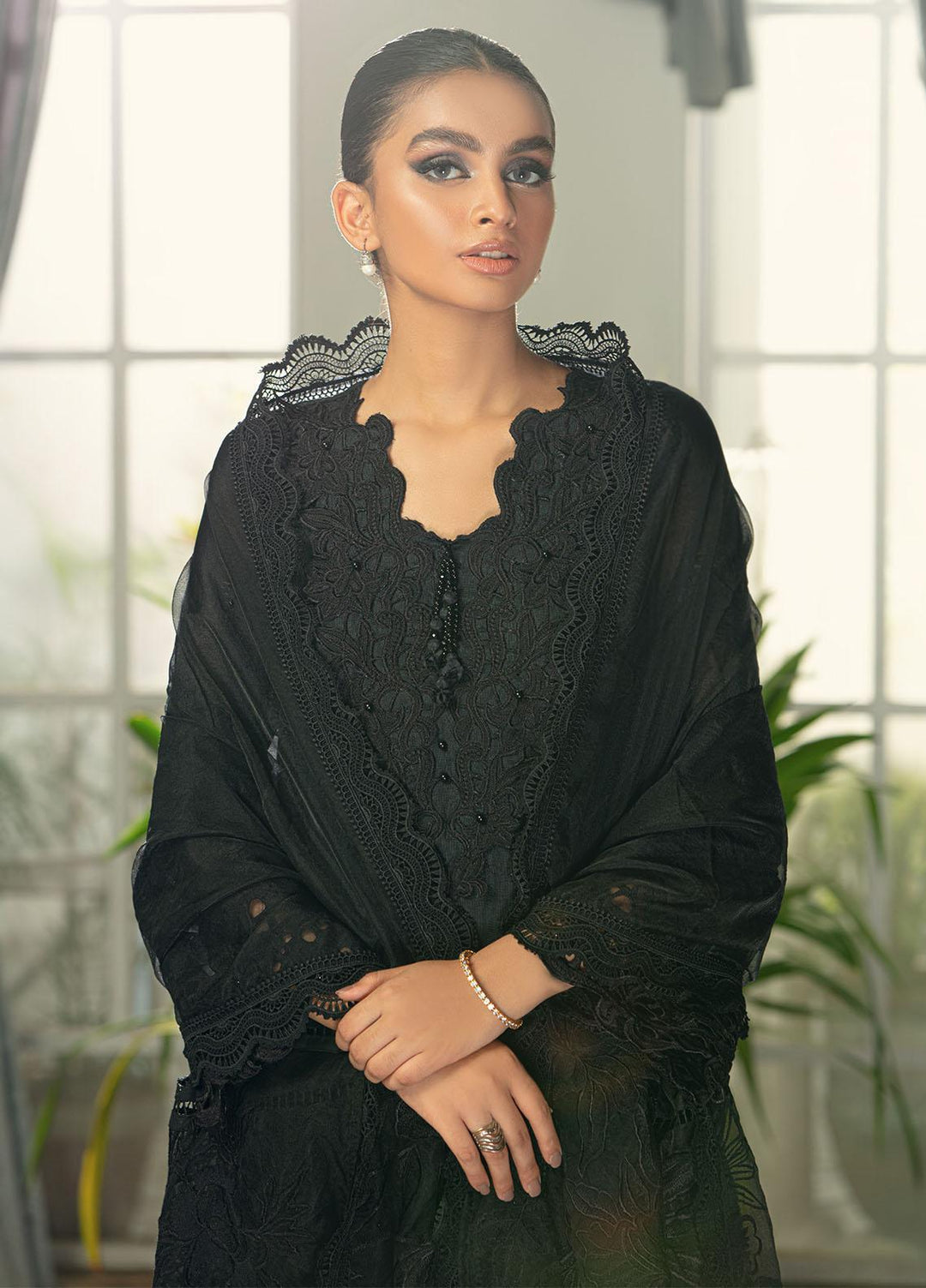 Mushq Pret Formal Khaddi Net 3 piece Suit MQ21M 02 Maya