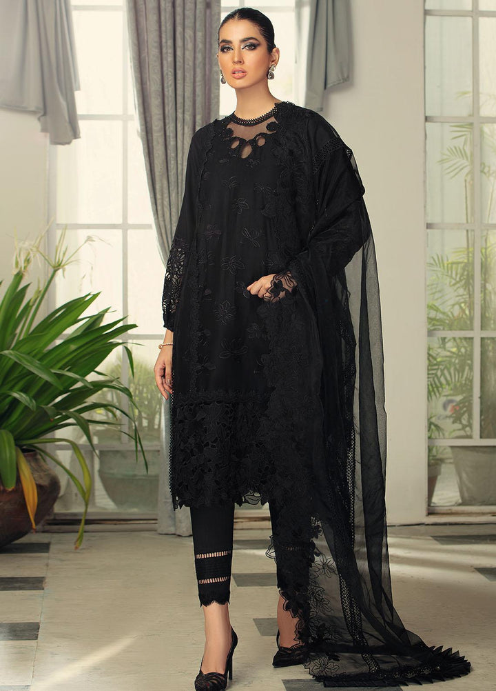 Mushq Pret Formal Lawn 3 piece Suit MQ21M 03 Black Beauty