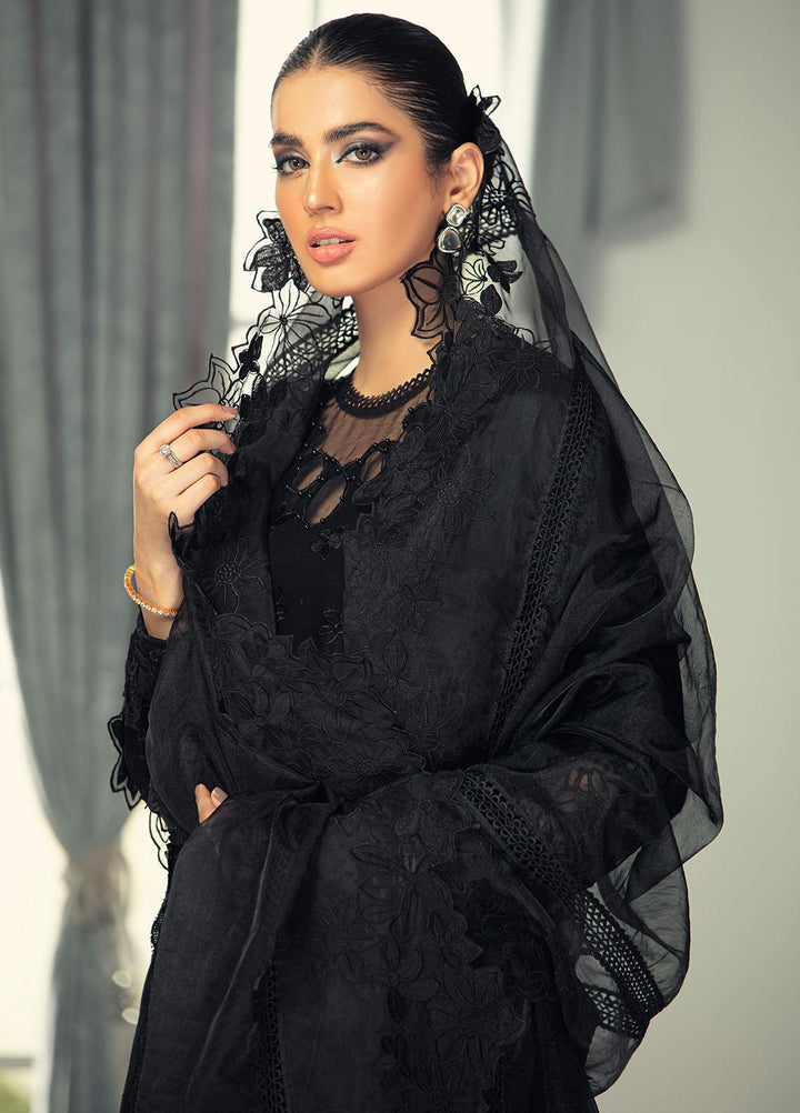 Mushq Pret Formal Lawn 3 piece Suit MQ21M 03 Black Beauty