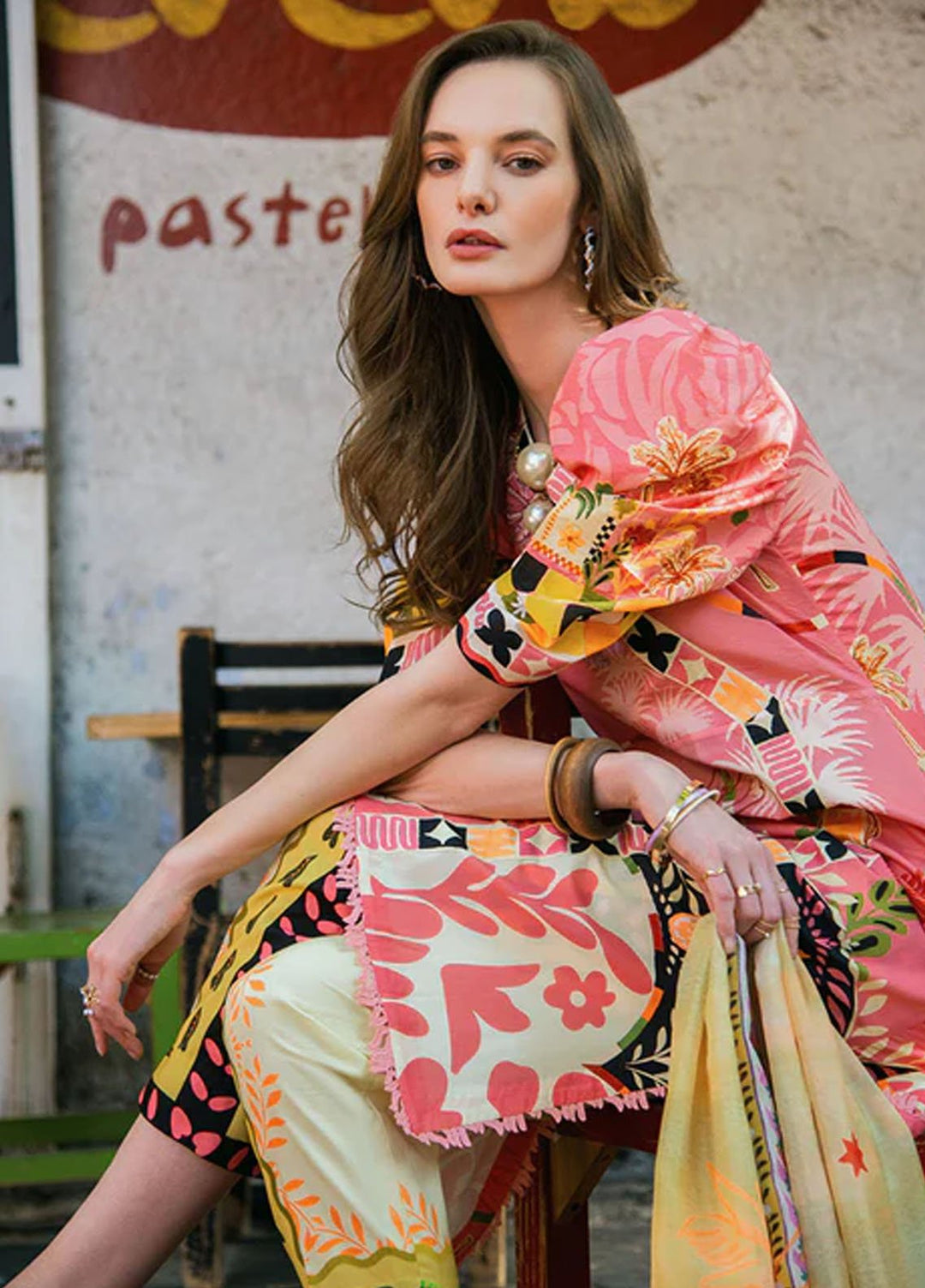 Mushq Printed Lawn Suits Unstitched 3 Piece MQ25LD2D 1-B Spring Avenue - Summer Collection