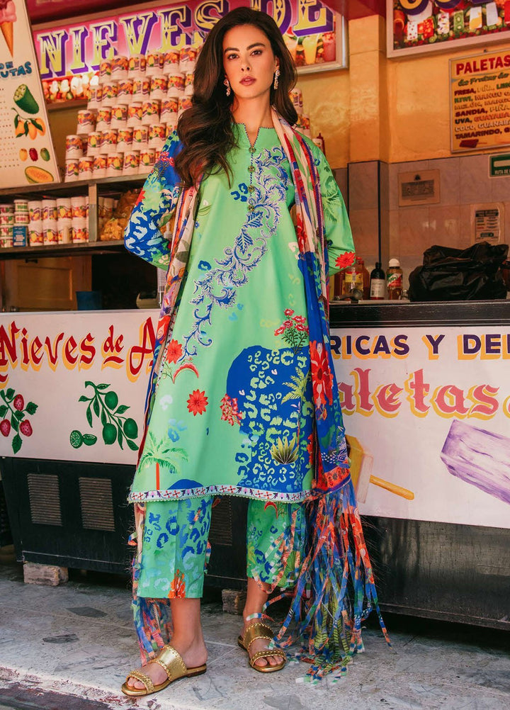 Mushq Printed Lawn Suits Unstitched 3 Piece MQ25LD2D 10-B Living Heart - Summer Collection