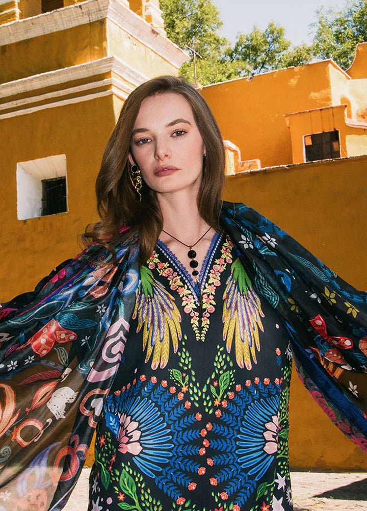 Mushq Printed Lawn Suits Unstitched 3 Piece MQ25LD2D 2-A Spri ng Bouquet - Summer Collection