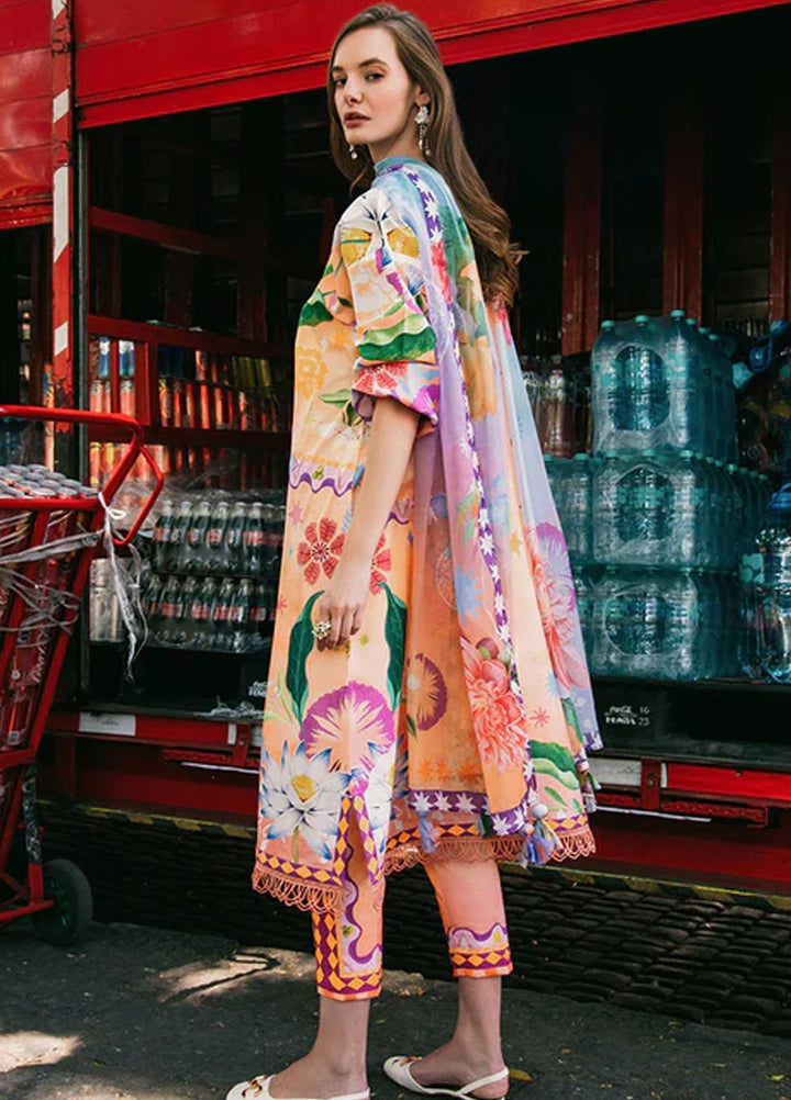 Mushq Printed Lawn Suits Unstitched 3 Piece MQ25LD2D 5-A Angle Song - Summer Collection