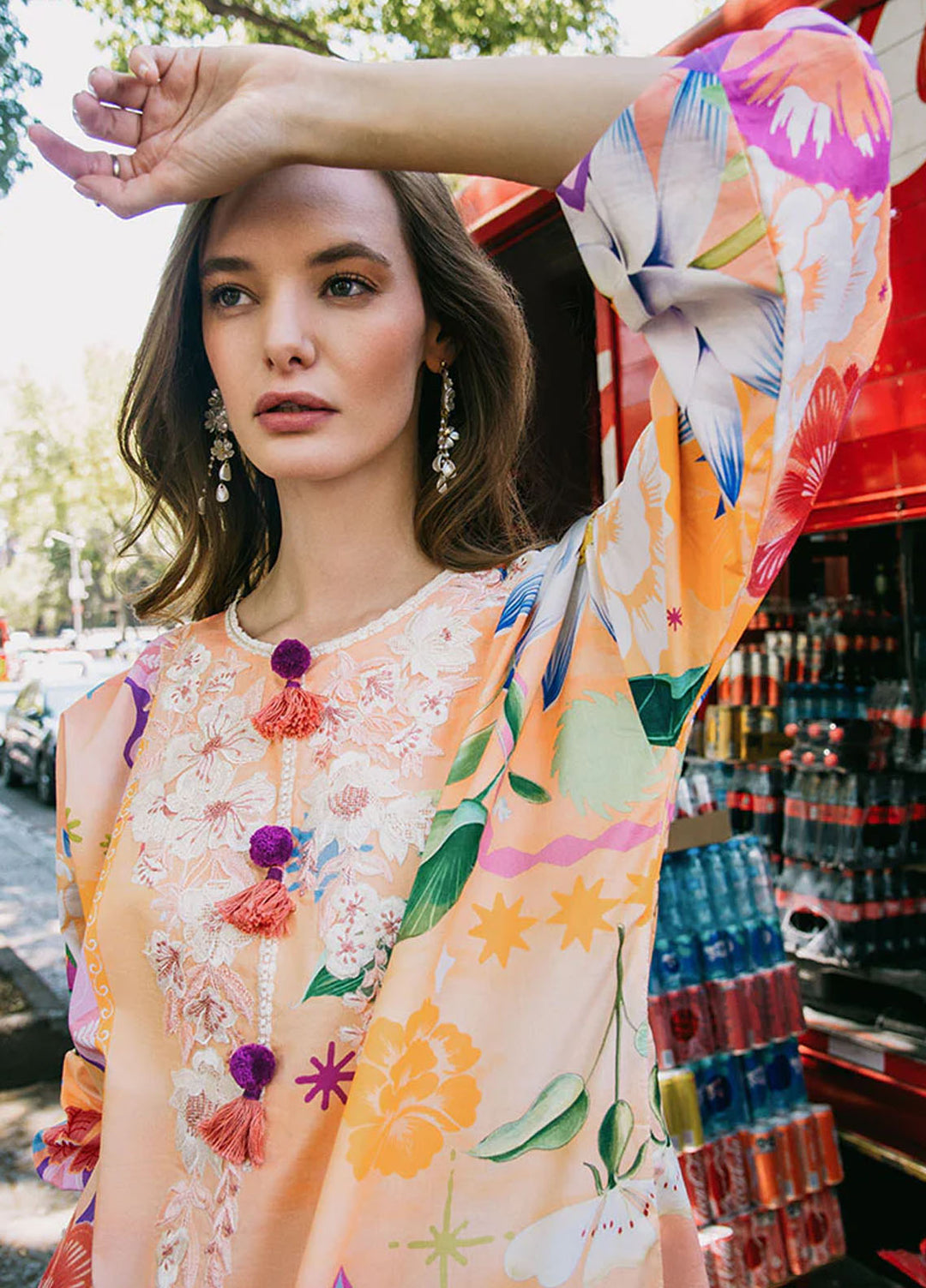 Mushq Printed Lawn Suits Unstitched 3 Piece MQ25LD2D 5-A Angle Song - Summer Collection