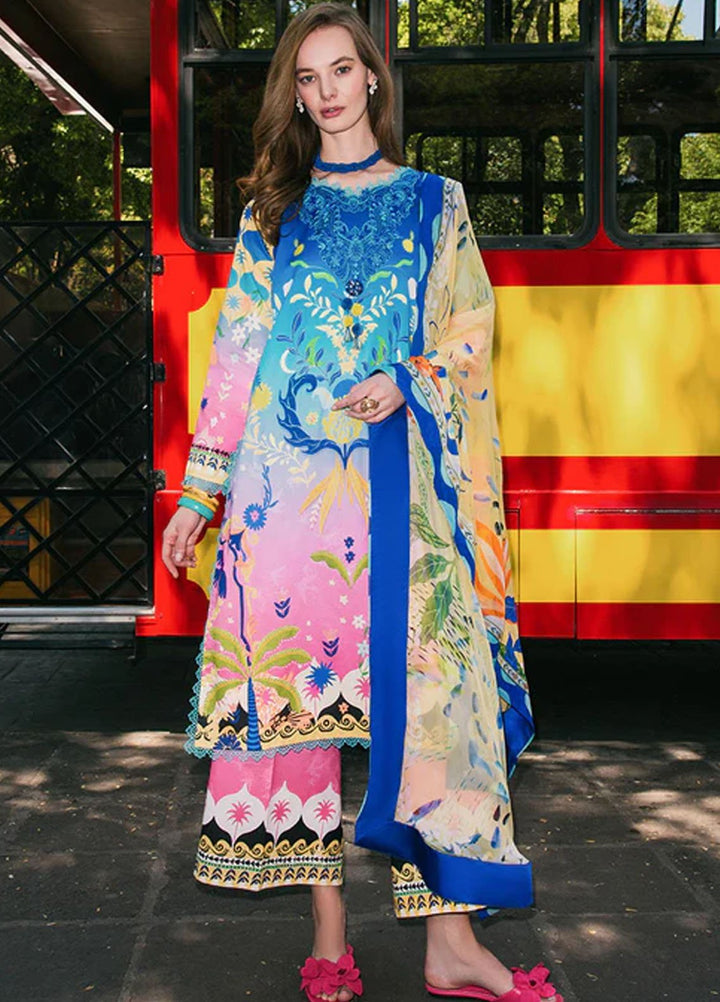 Mushq Printed Lawn Suits Unstitched 3 Piece MQ25LD2D 6-A night Terrace - Summer Collection