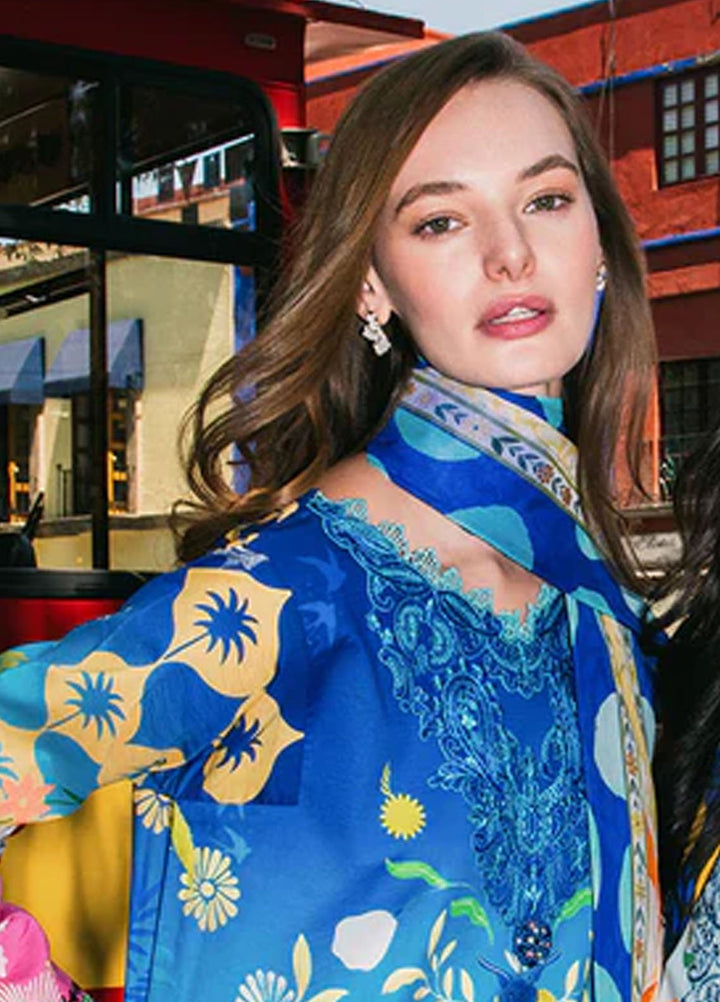 Mushq Printed Lawn Suits Unstitched 3 Piece MQ25LD2D 6-A night Terrace - Summer Collection