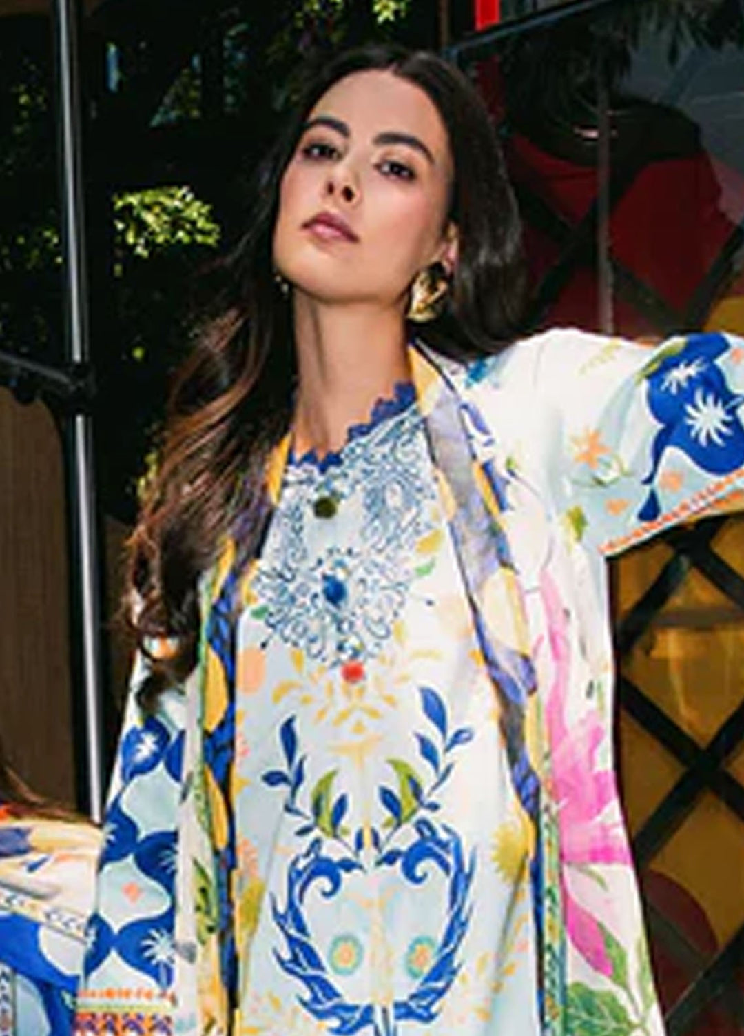 Mushq Printed Lawn Suits Unstitched 3 Piece MQ25LD2D 6-B Floral Paradise - Summer Collection