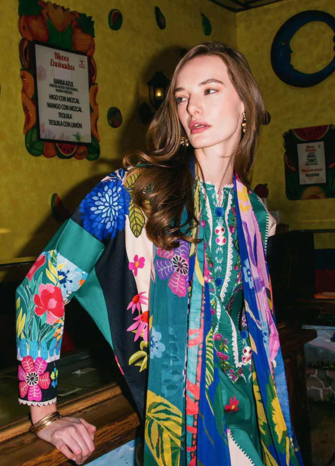 Mushq Printed Lawn Suits Unstitched 3 Piece MQ25LD2D 7-A Water Dancers - Summer Collection