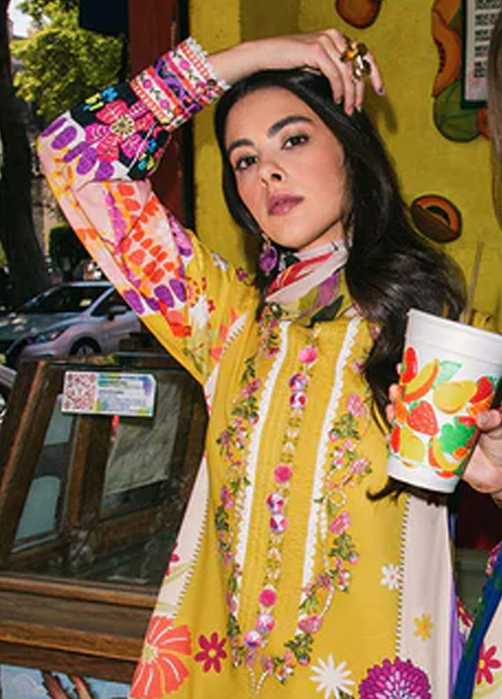 Mushq Printed Lawn Suits Unstitched 3 Piece MQ25LD2D 7-B The Dream - Summer Collection