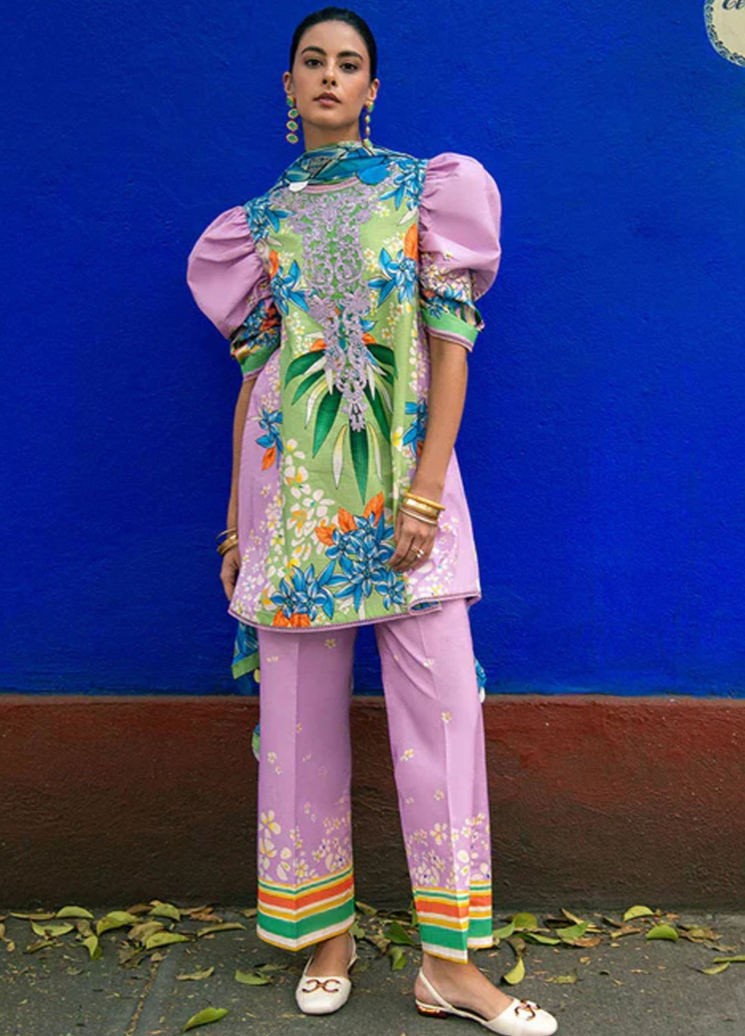 Mushq Printed Lawn Suits Unstitched 3 Piece MQ25LD2D 8-A Ecstasy - Summer Collection