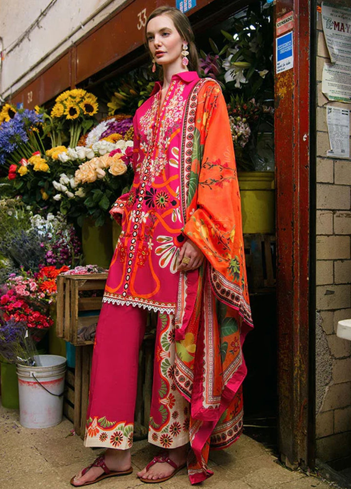 Mushq Printed Lawn Suits Unstitched 3 Piece MQ25LD2D 9-A Memory of Heart - Summer Collection