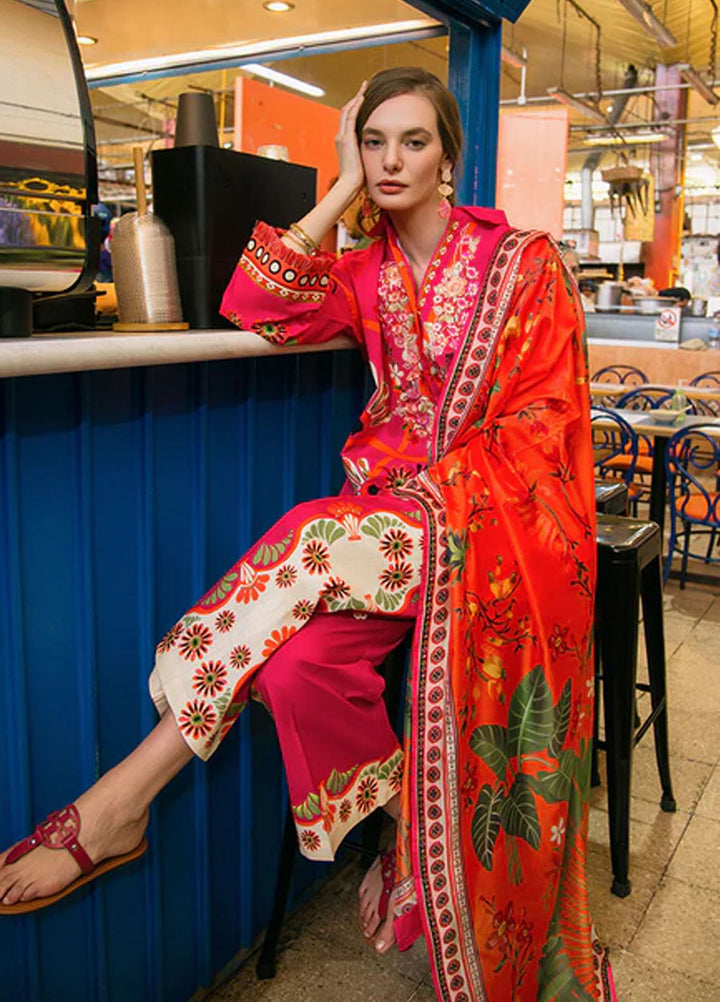 Mushq Printed Lawn Suits Unstitched 3 Piece MQ25LD2D 9-A Memory of Heart - Summer Collection