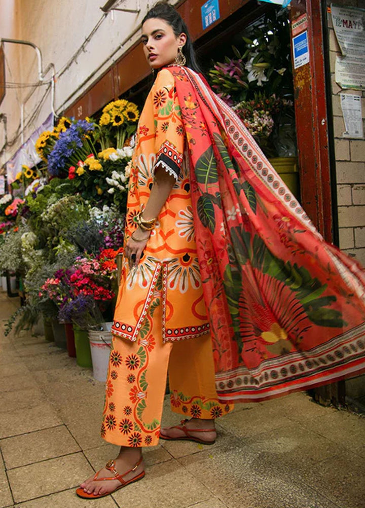 Mushq Printed Lawn Suits Unstitched 3 Piece MQ25LD2D 9-B Doves of Garden - Summer Collection