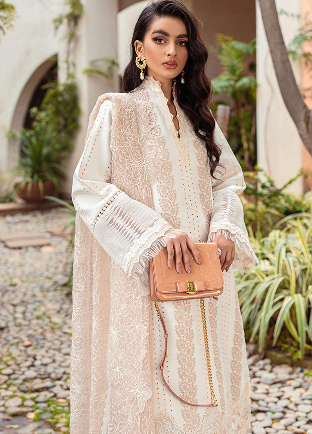 Mushq Pret  Cotton Net 3 Piece Suit MQ22SB MCP-01 JASMINE