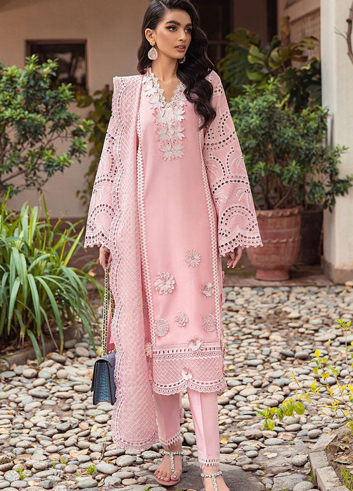 Mushq Pret  Cotton Net 3 Piece Suit MQ22SB MCP-03 ROSE