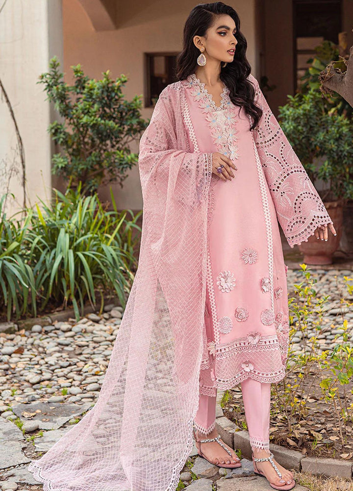Mushq Pret  Cotton Net 3 Piece Suit MQ22SB MCP-03 ROSE