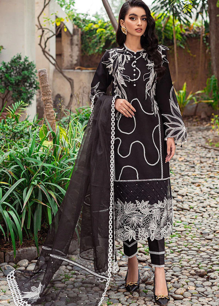 Mushq Pret  Cotton Net 3 Piece Suit MQ22SB MCP-05 PEONY