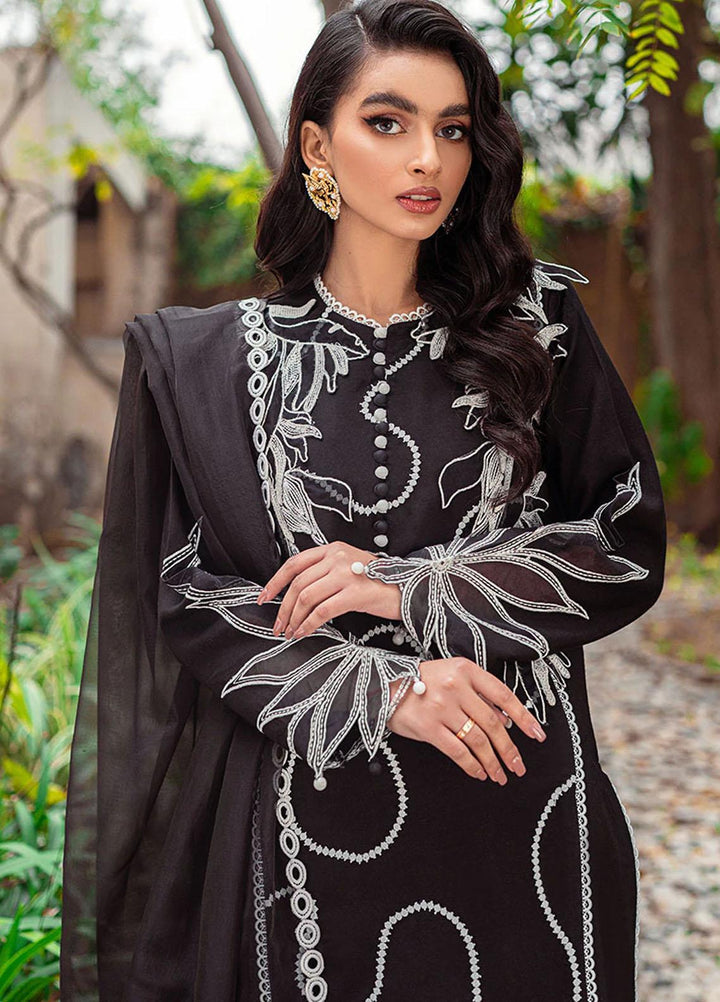 Mushq Pret  Cotton Net 3 Piece Suit MQ22SB MCP-05 PEONY