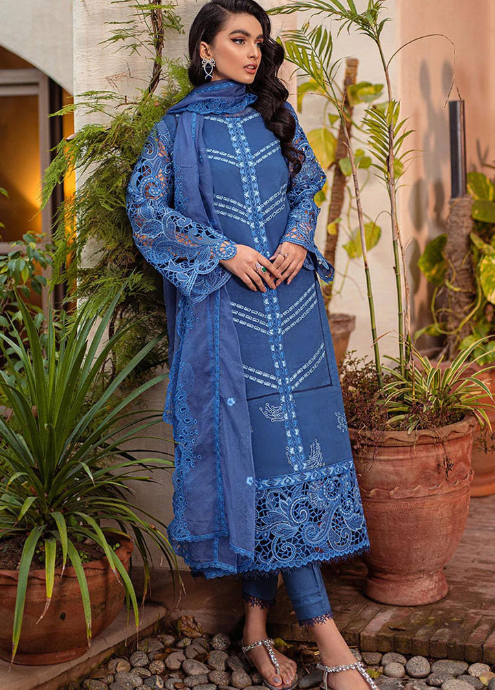 Mushq Pret  Cotton Net 3 Piece Suit MQ22SB MCP-08 TULIP