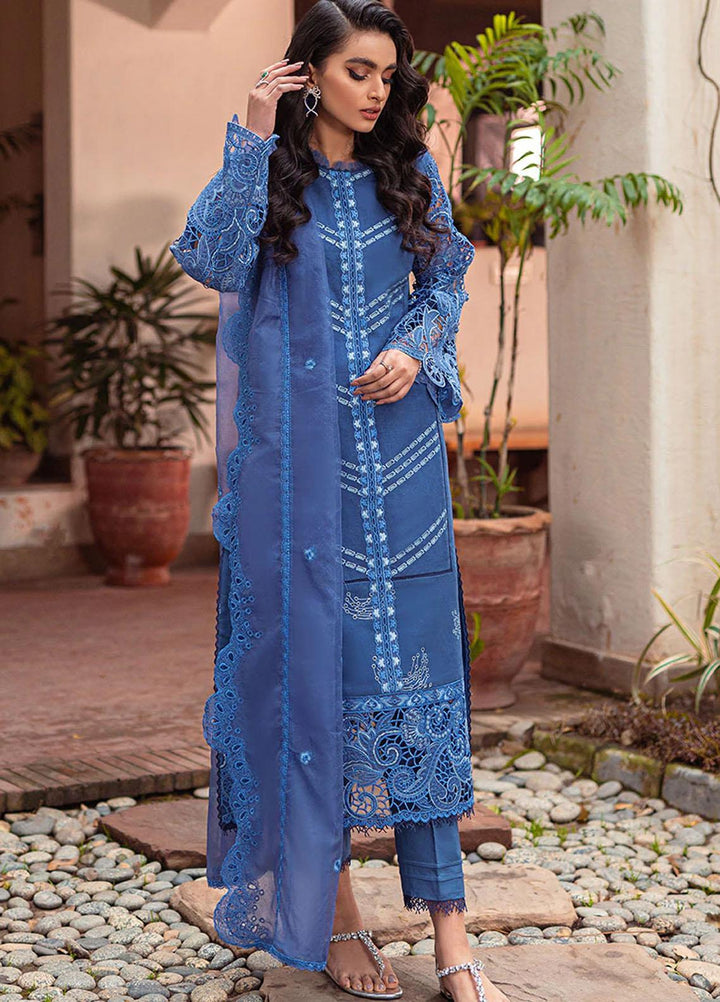 Mushq Pret  Cotton Net 3 Piece Suit MQ22SB MCP-08 TULIP
