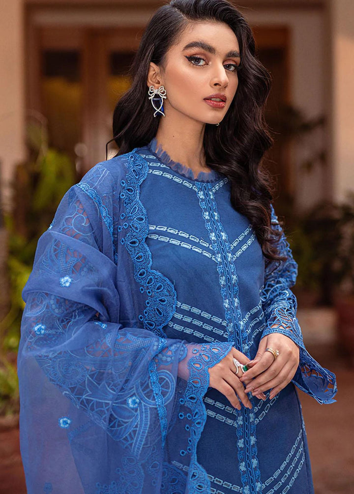 Mushq Pret  Cotton Net 3 Piece Suit MQ22SB MCP-08 TULIP