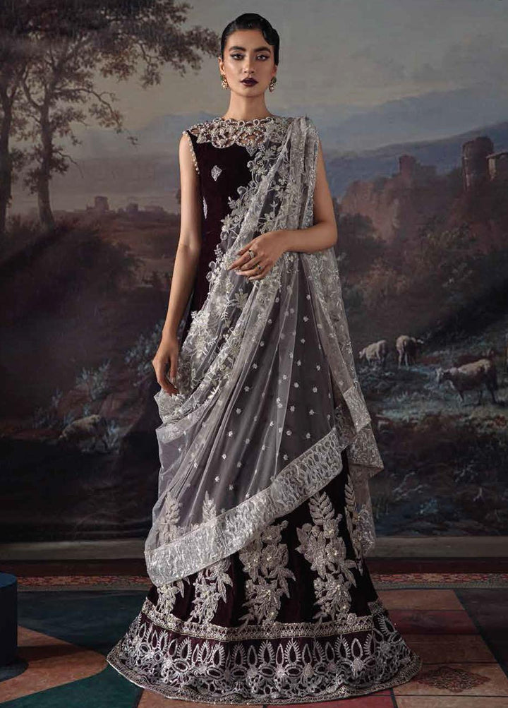 Tehzeeb By Mushq Embroidered Velvet Suits Unstitched 3 Piece MQ21T MV21-08 Ayleen - Luxury Collection