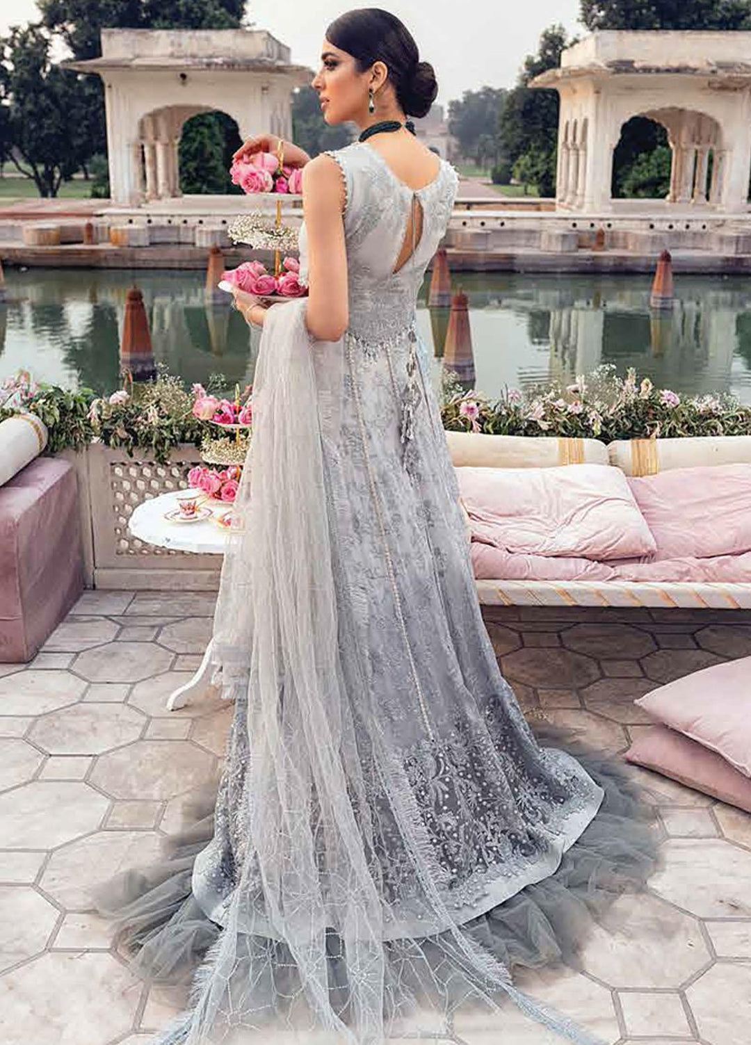 Mushq Embroidered Chiffon Suits Unstitched 3 Piece MQ21TK SDL21-03 CHANDNI - Luxury Collection