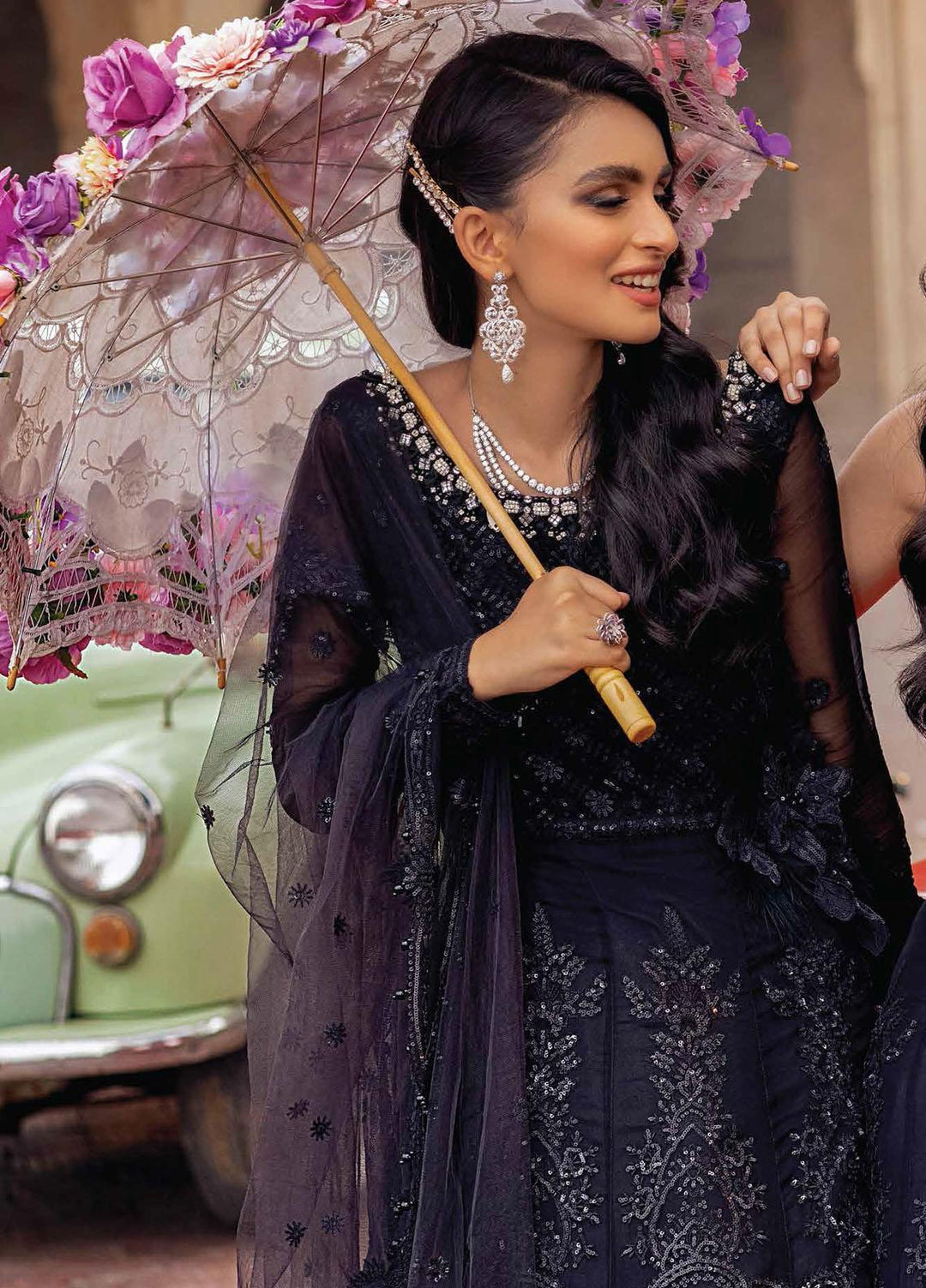 Mushq Embroidered Chiffon Suits Unstitched 3 Piece MQ21TK SDL21-04 RAAT RANI - Luxury Collection