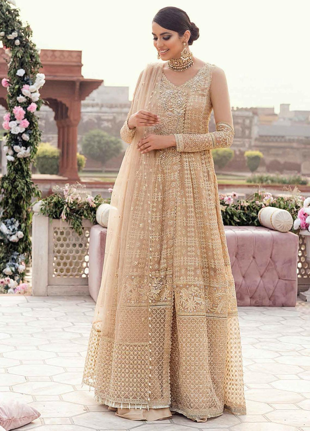 Mushq Embroidered Chiffon Suits Unstitched 3 Piece MQ21TK SDL21-09 CHAMELI - Luxury Collection