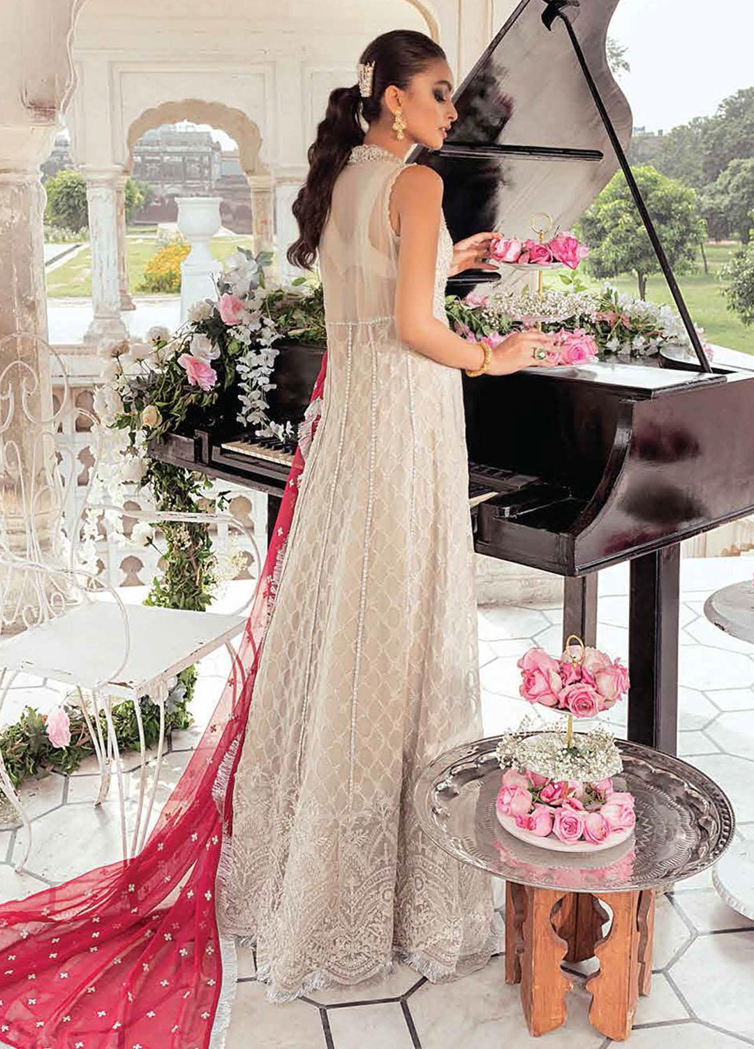 Mushq Embroidered Chiffon Suits Unstitched 3 Piece MQ21TK SDL21-10 NARGIS - Luxury Collection