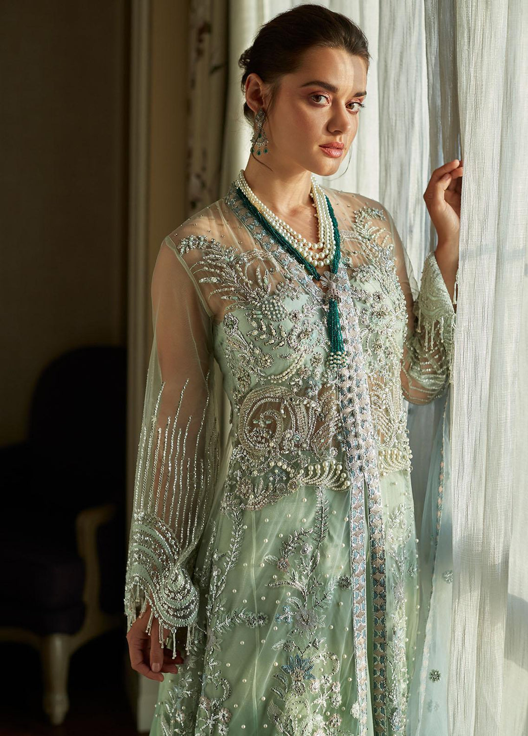 Amour By Mushq Embroidered  Suits Unstitched 4 Piece MQ23WD TDL23-04 Effie - Wedding Collection