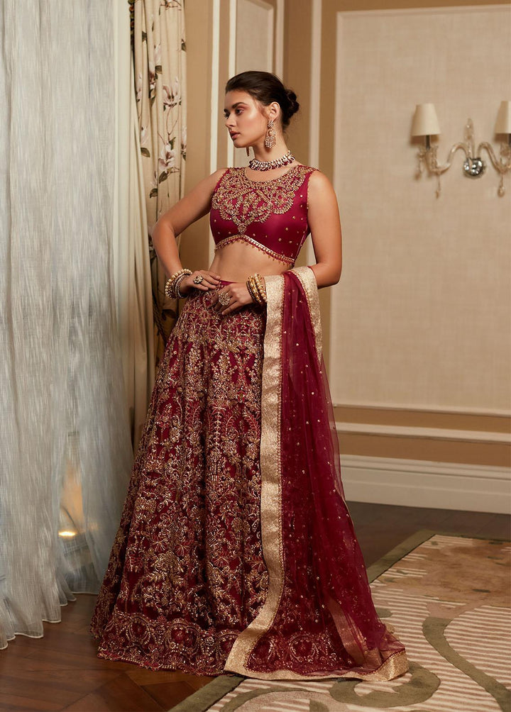 Amour By Mushq Embroidered  Suits Unstitched 4 Piece MQ23WD TDL23-06 Ruby - Wedding Collection