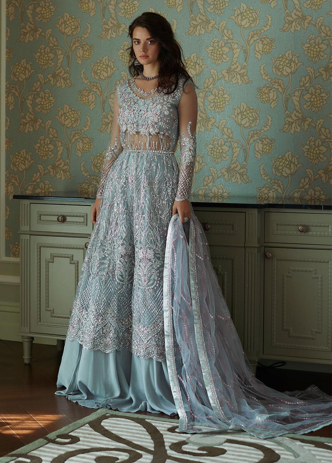 Amour By Mushq Embroidered  Suits Unstitched 4 Piece MQ23WD TDL23-07 Nora - Wedding Collection