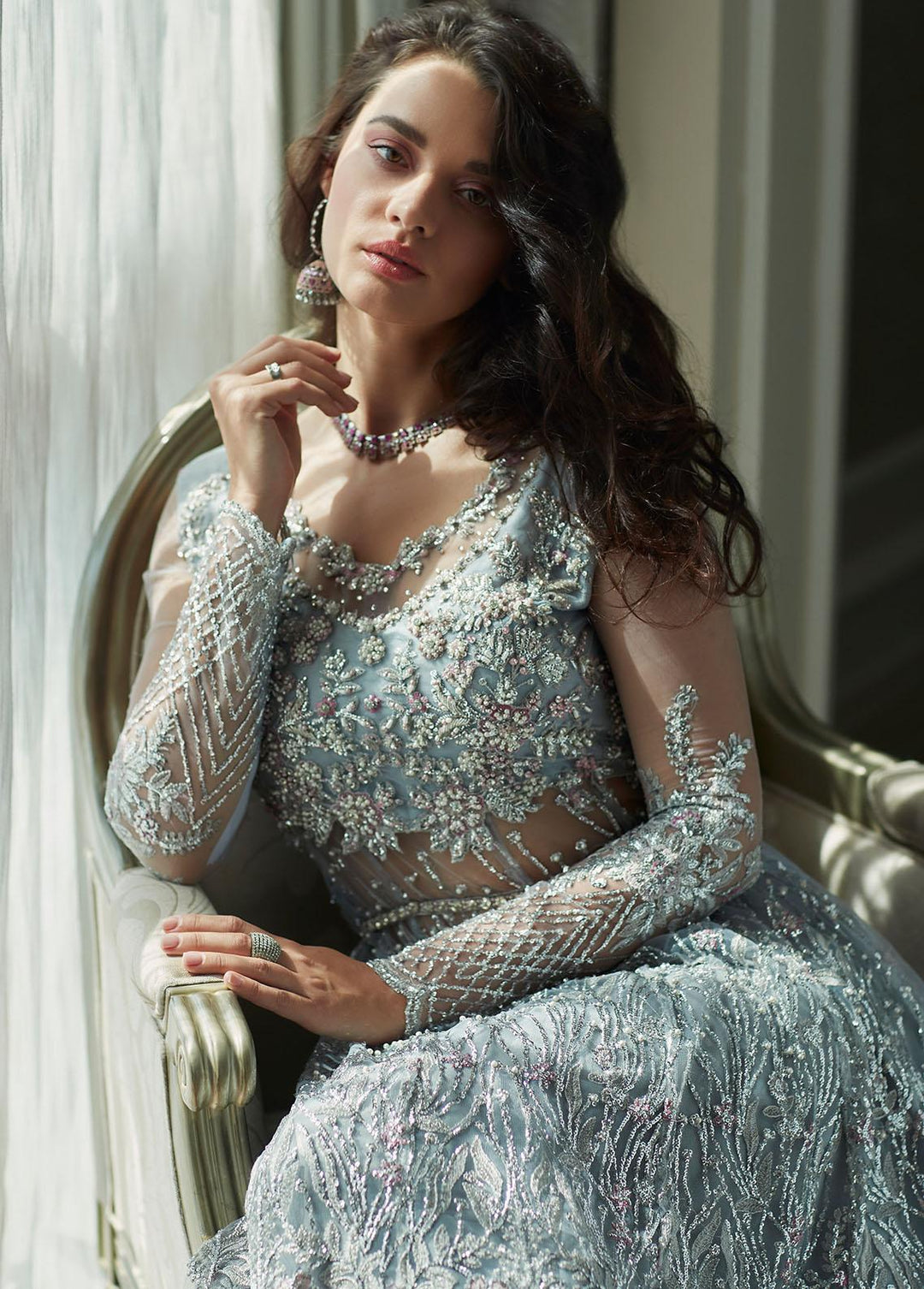 Amour By Mushq Embroidered  Suits Unstitched 4 Piece MQ23WD TDL23-07 Nora - Wedding Collection