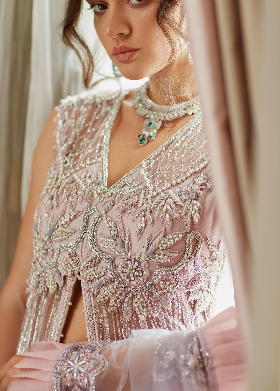 Amour By Mushq Embroidered  Suits Unstitched 4 Piece MQ23WD TDL23-08 Mabel - Wedding Collection