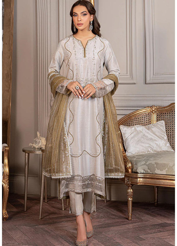 Mushq Ready to Wear  Raw Silk 3 Piece Dress MQ22VR ELISE SP22-01