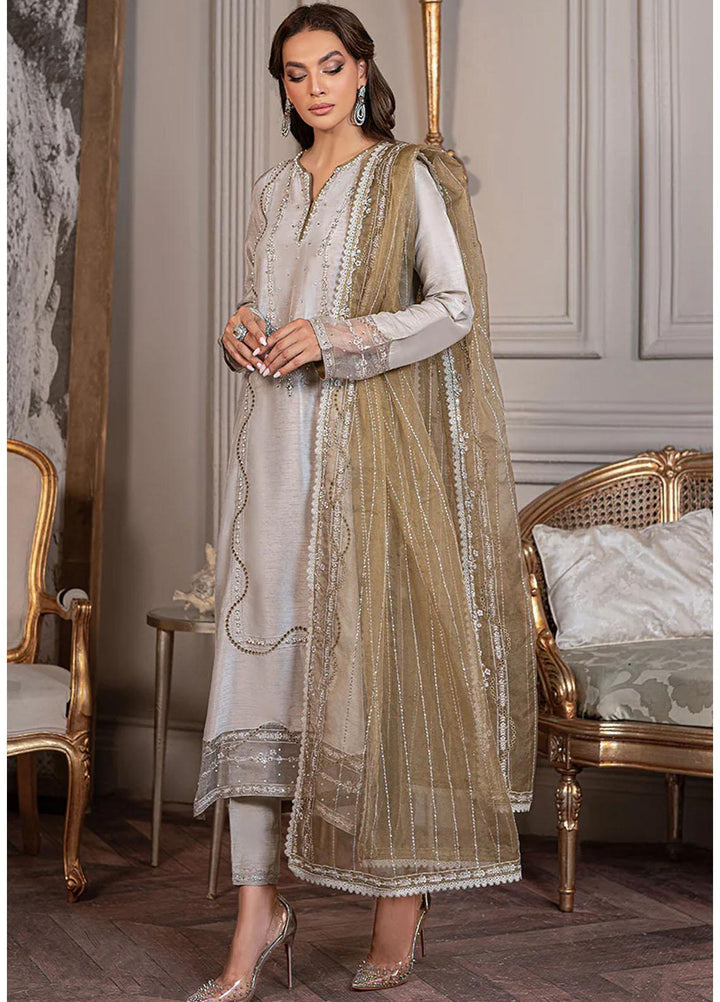 Mushq Ready to Wear  Raw Silk 3 Piece Dress MQ22VR ELISE SP22-01