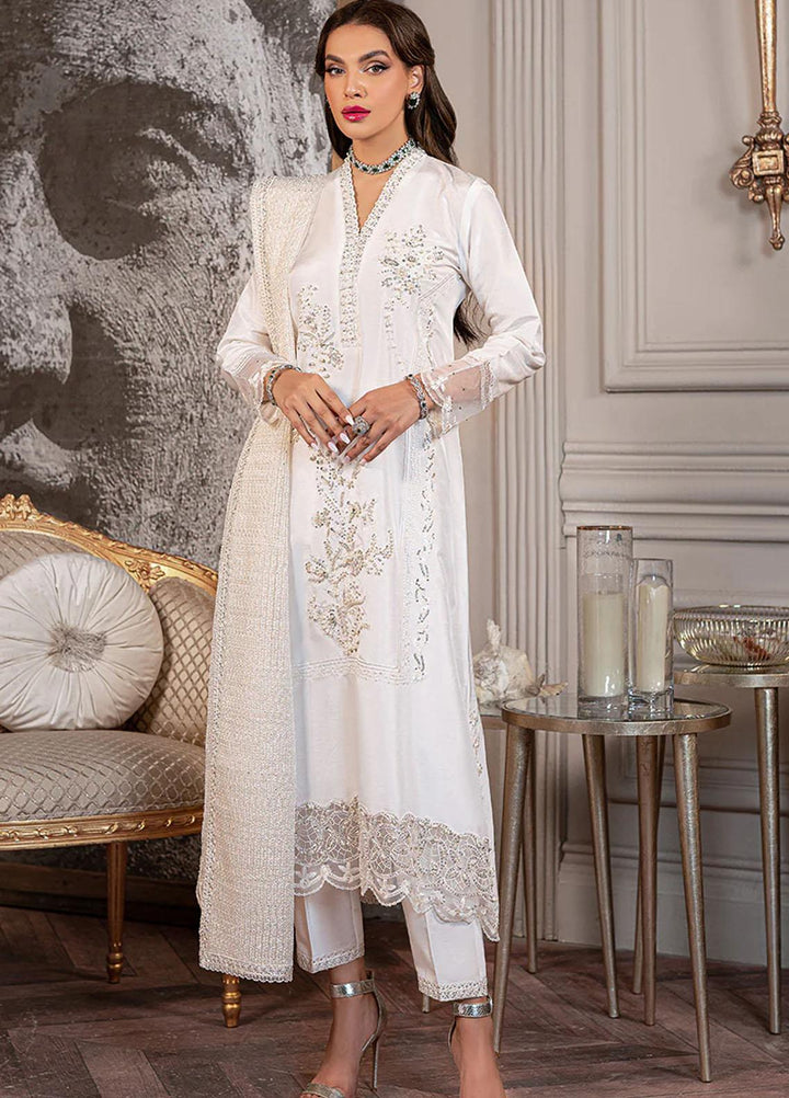 Mushq Ready to Wear  Raw Silk 3 Piece Dress MQ22VR FLEUR SP22-03