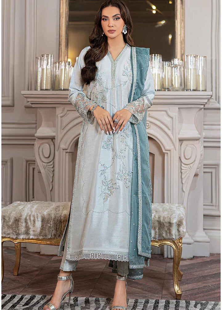 Mushq Ready to Wear  Raw Silk 3 Piece Dress MQ22VR CRYSTALLINE SP22-05