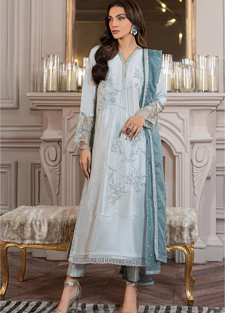 Mushq Ready to Wear  Raw Silk 3 Piece Dress MQ22VR CRYSTALLINE SP22-05