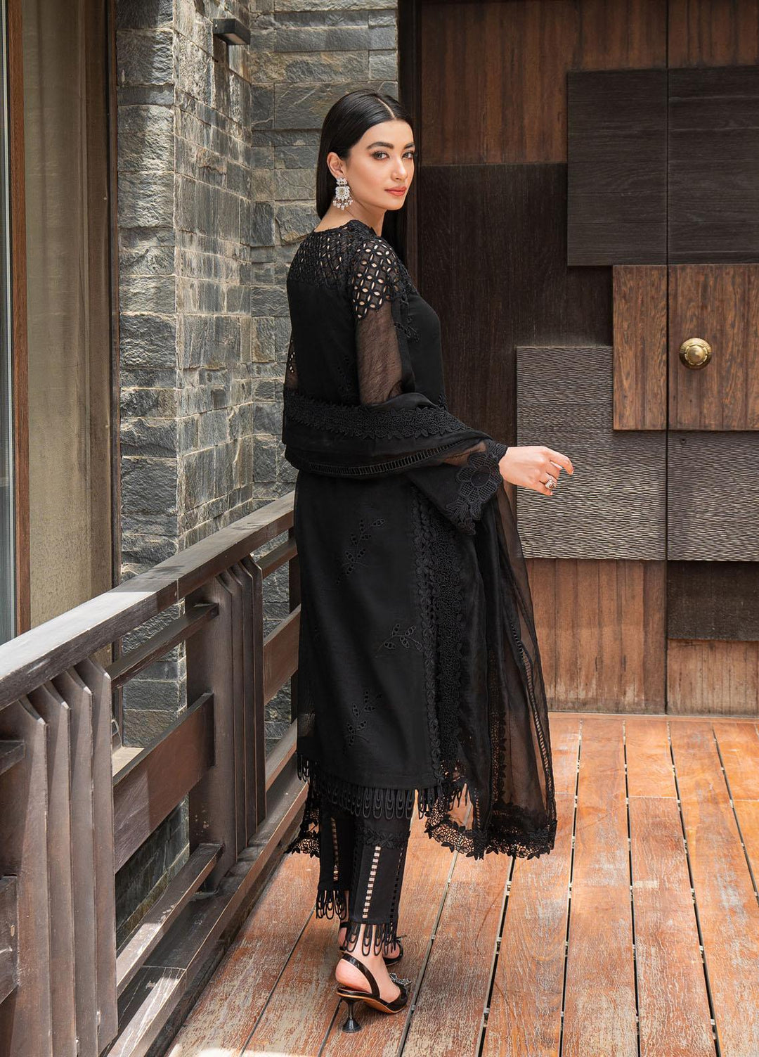 Mushq Ready to Wear  Cotton Net 3 Piece Dress MQ22ZN MMC22-02 SELENE