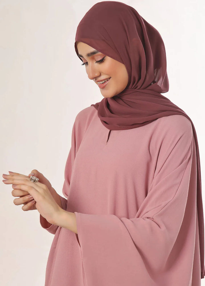Muslima By TGM Pret Casual Abaya Pink Paradise