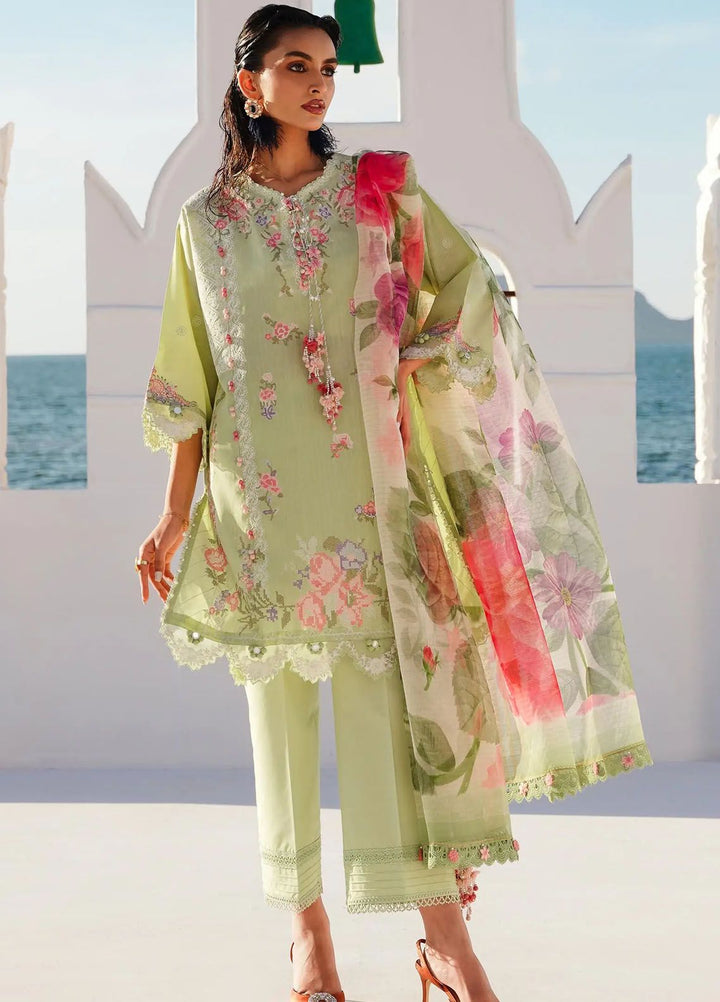 Muzlin By Sana Safinaz Embroidered Chambray Suits Unstitched 3 Piece SS24MZ 16B - Spring Summer Collection